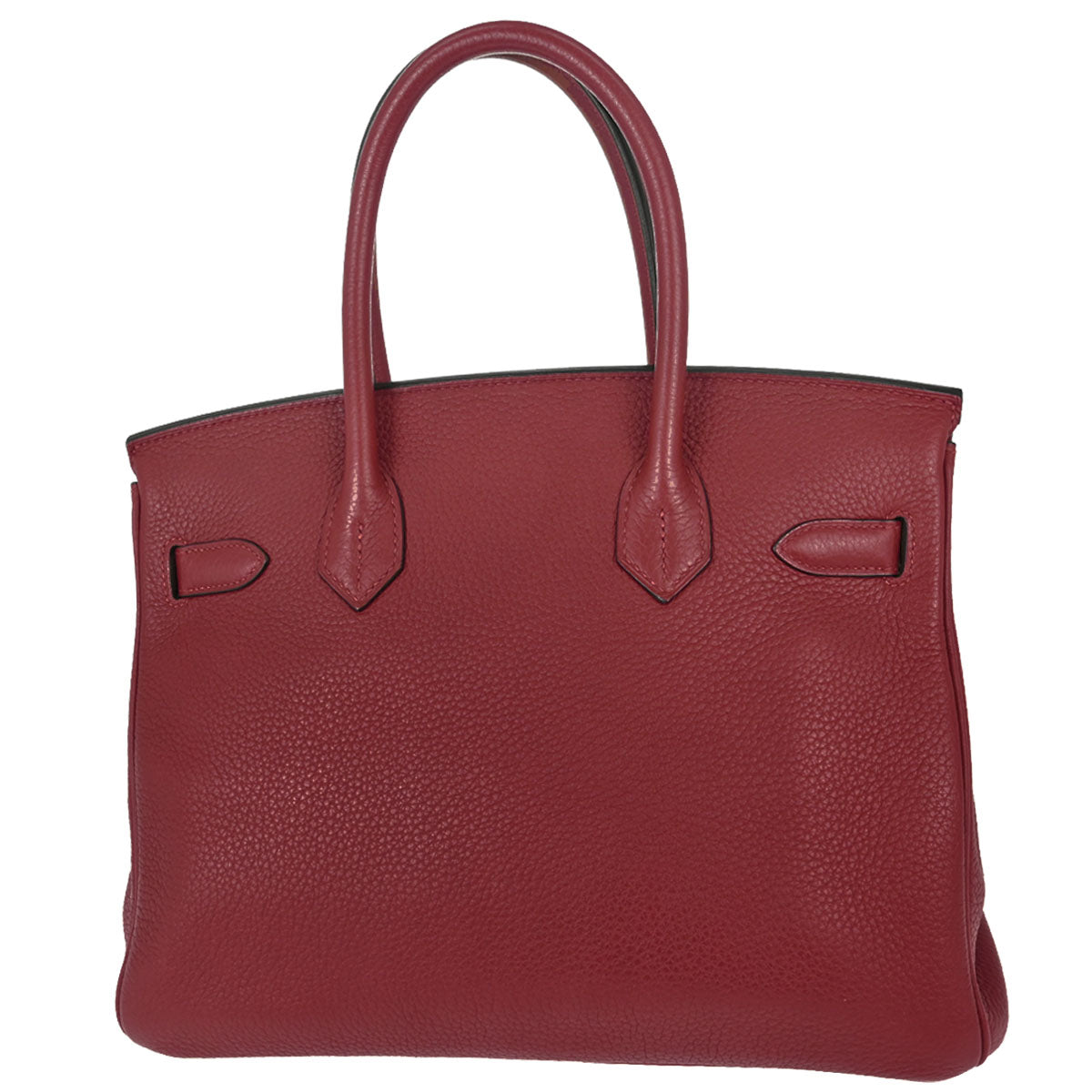 Hermes Rouge H Taurillon Clemence Birkin 30 Handbag