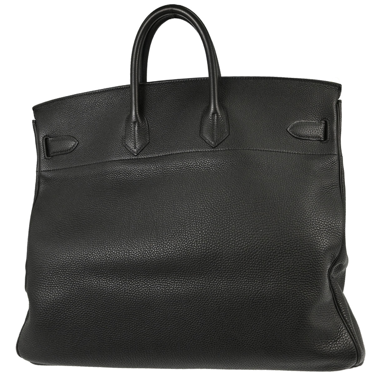 Hermes Black Togo HAC Haut a Courroies 50 Handbag
