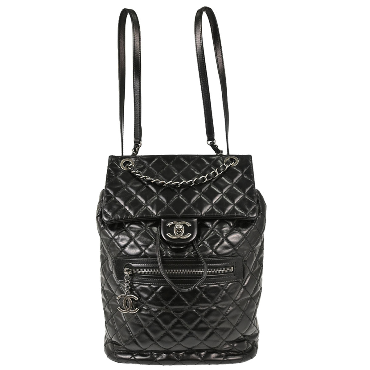 Chanel 2016-2017 Black Calfskin Paris-Salzburg Mountain Backpack