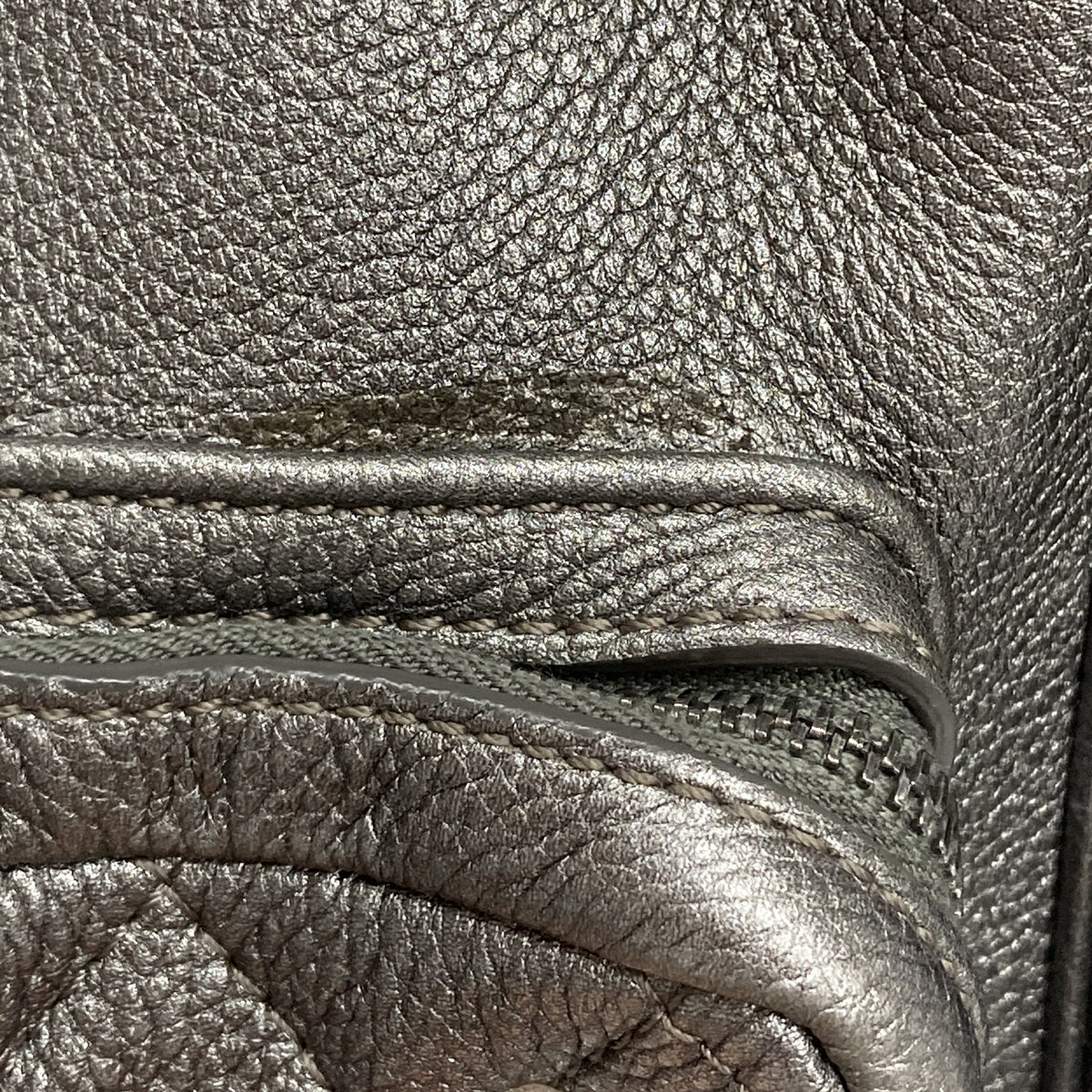 Chanel 2016-2017 Metallic Silver Calfskin Casual Rock Backpack