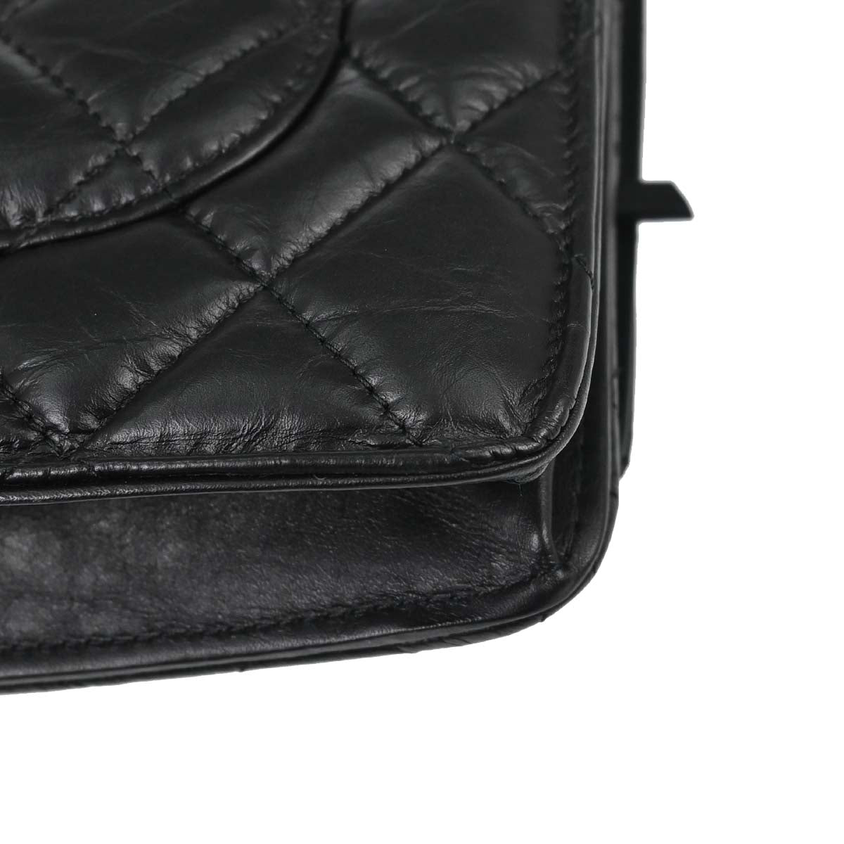 Chanel 2017-2018 Black Calfskin Rhinestone Icon WOC Wallet on Chain Bag
