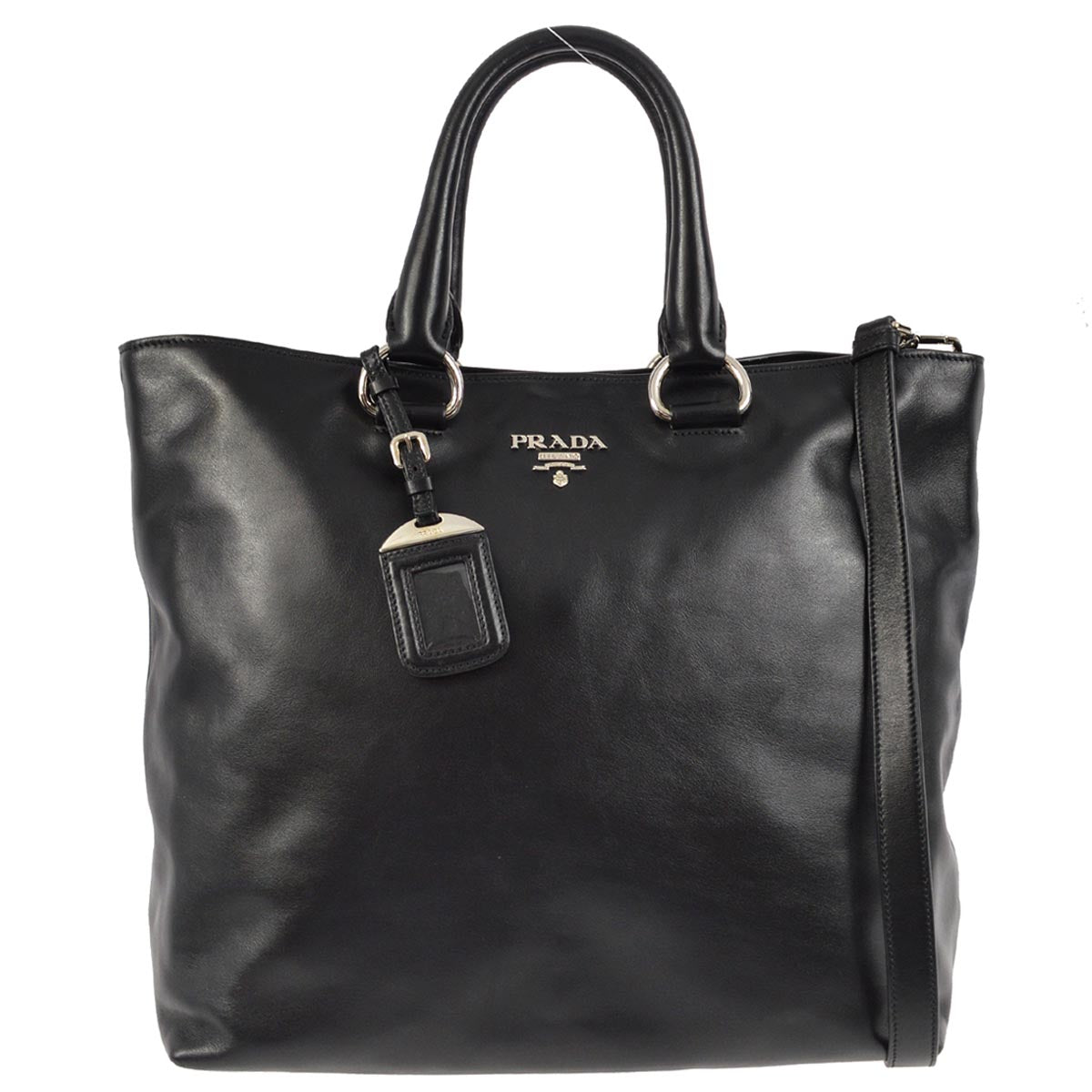 Prada Black 2way Tote Shoulder Handbag