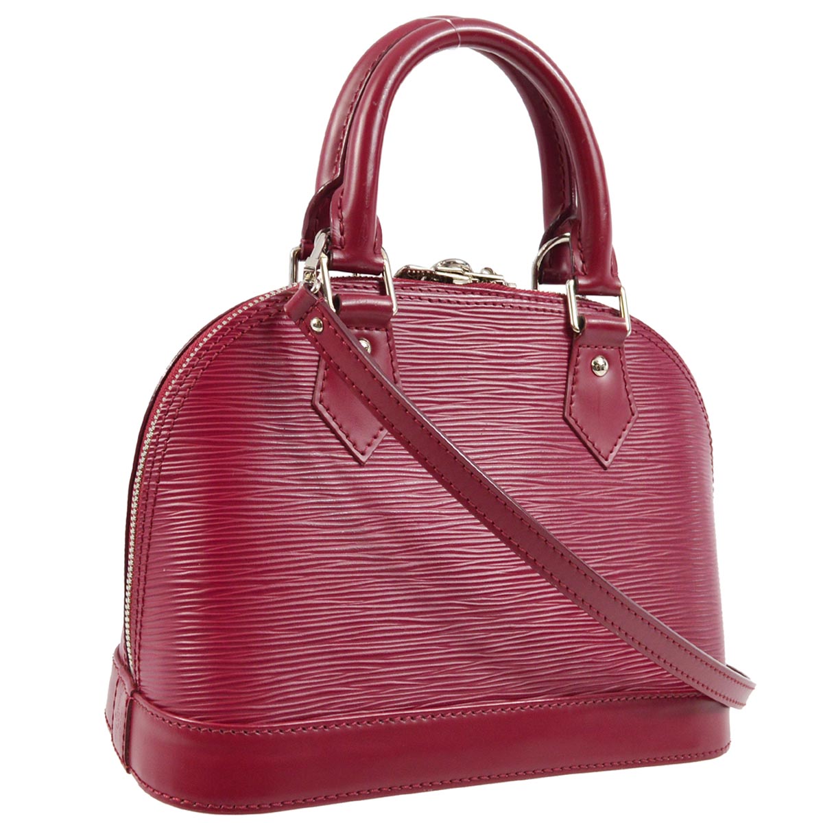 Louis Vuitton 2015 Fuchsia Epi Alma BB 2way Handbag M40851