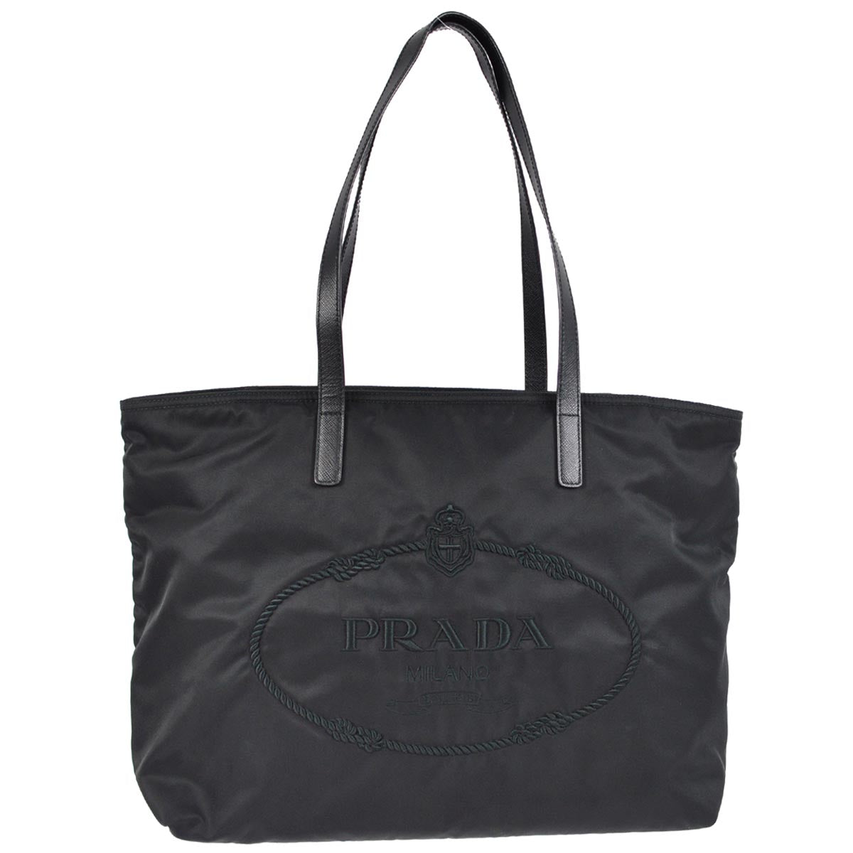 Prada Black Nylon Tote Handbag