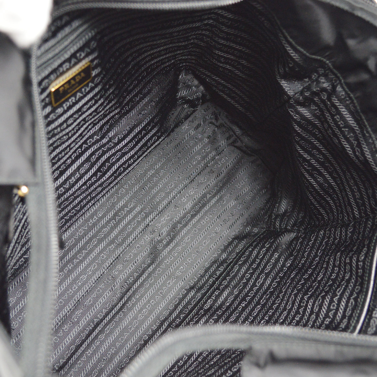 Prada Black Nylon Tote Handbag