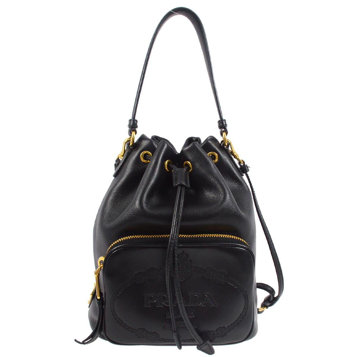 Prada Black Duet Bucket Bag