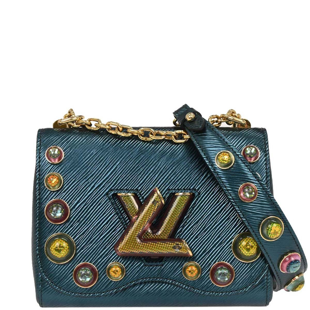 Louis Vuitton 2018 Emerald Green Studded Twist PM Shoulder Bag M53092