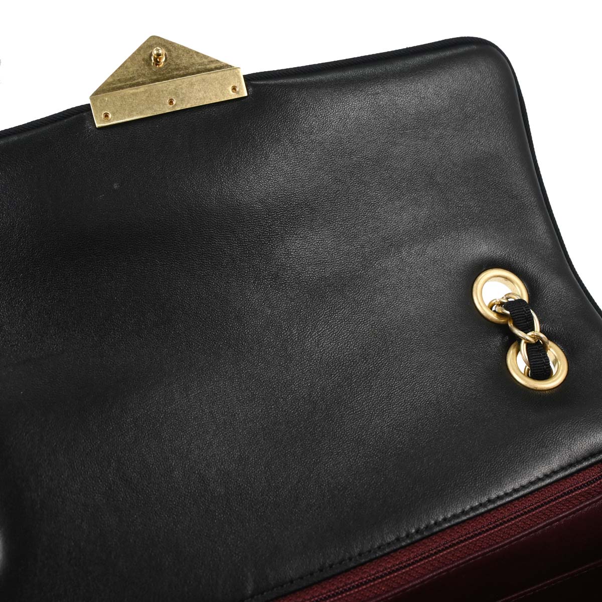 Chanel Black Lambskin Medium Pagoda Flap Shoulder Bag