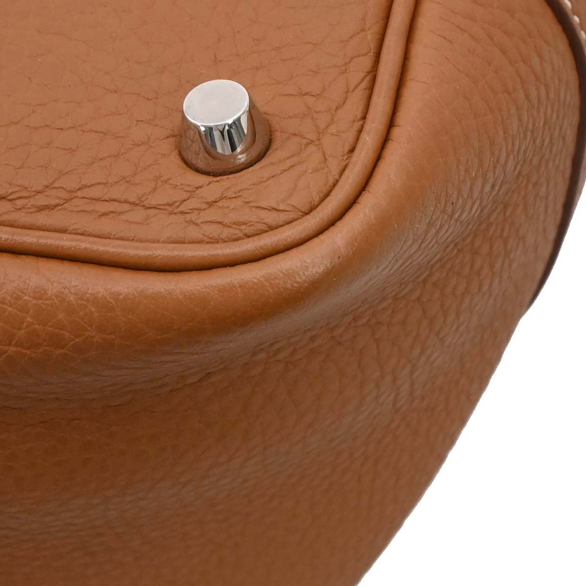 Hermes Gold Taurillon Clemence Picotin Lock 18 PM Handbag