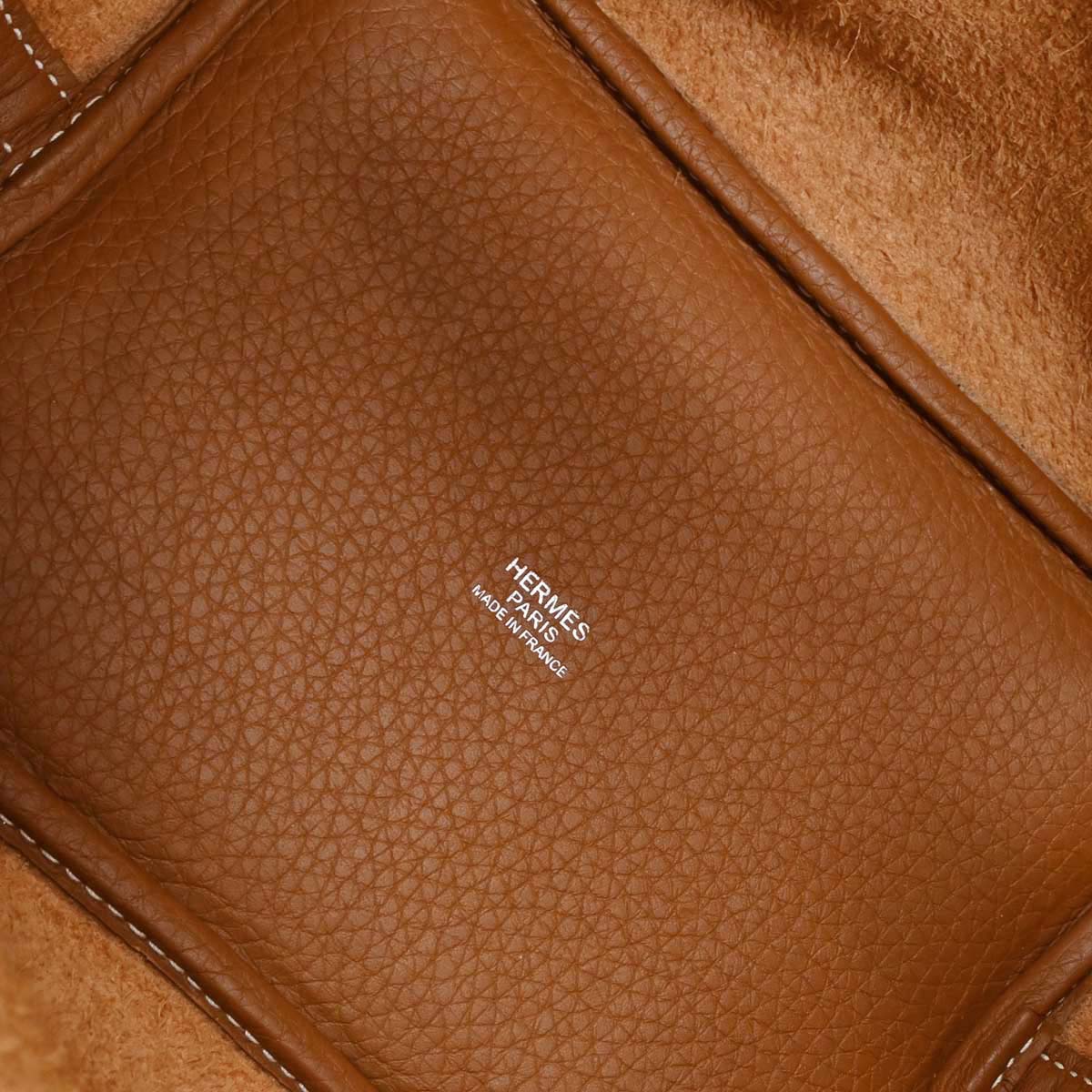 Hermes Gold Taurillon Clemence Picotin Lock 18 PM Handbag