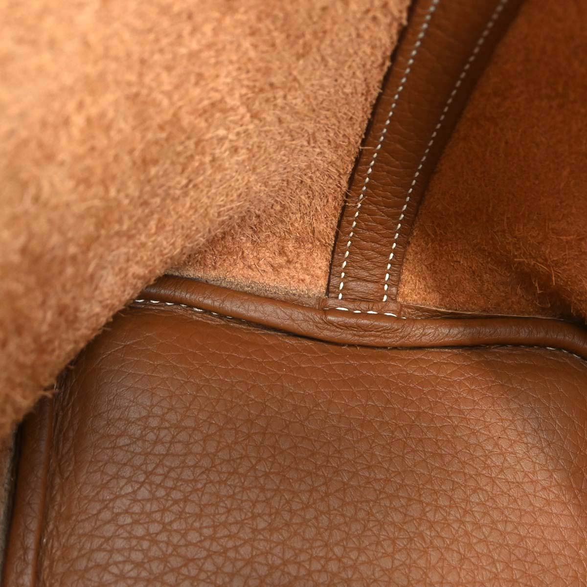 Hermes Gold Taurillon Clemence Picotin Lock 18 PM Handbag