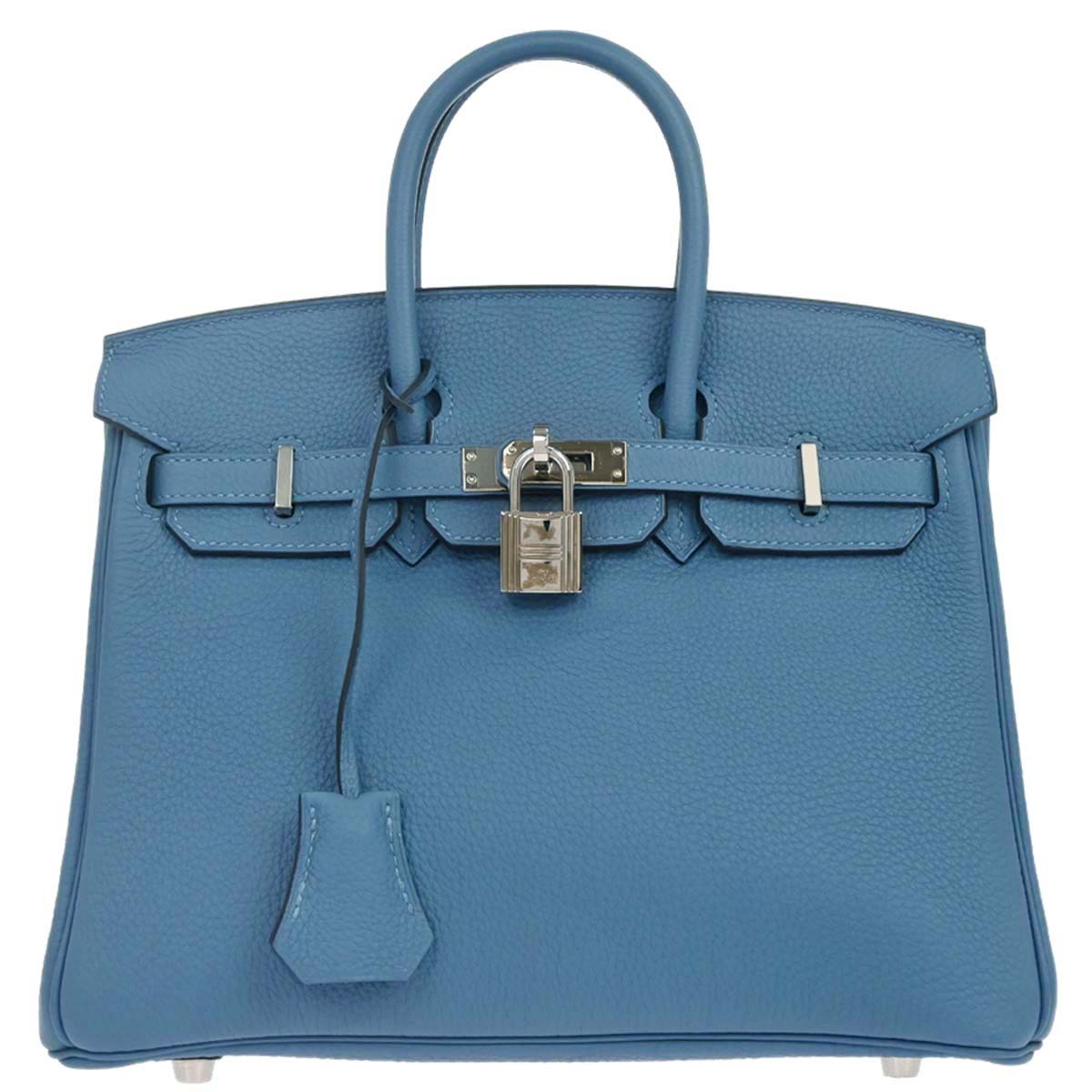 Hermes Azur Togo Birkin 25 Handbag