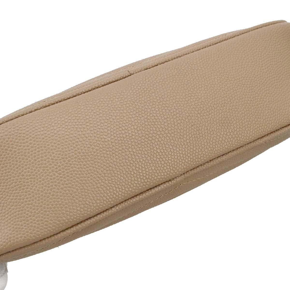 Saint Laurent Beige Leather Lou Crossbody Bag
