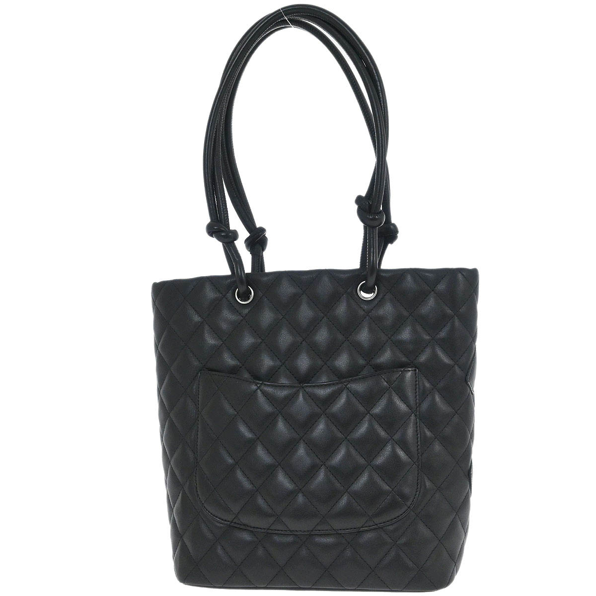 Chanel Black Calfskin Cambon Ligne Tote Handbag
