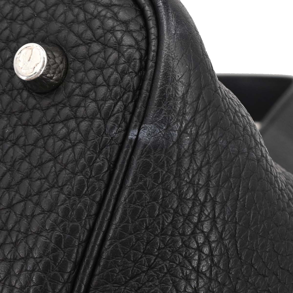 Hermes Black Taurillon Clemence Picotin Lock 22 MM Handbag