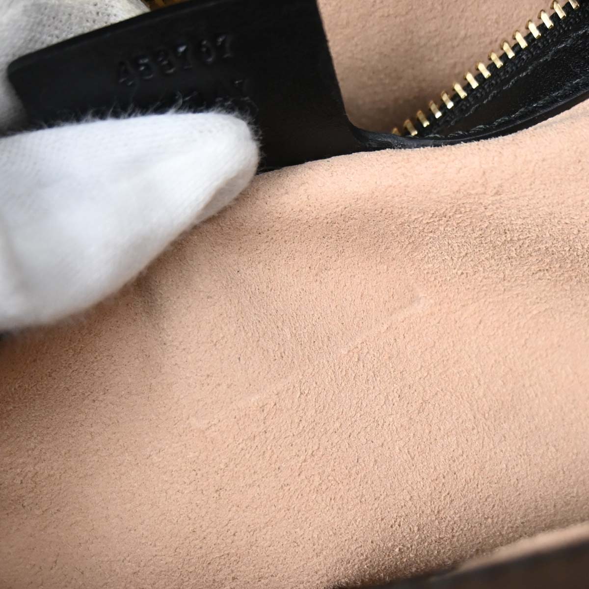 Gucci Black Bamboo Nymphaea 2way Shoulder Handbag