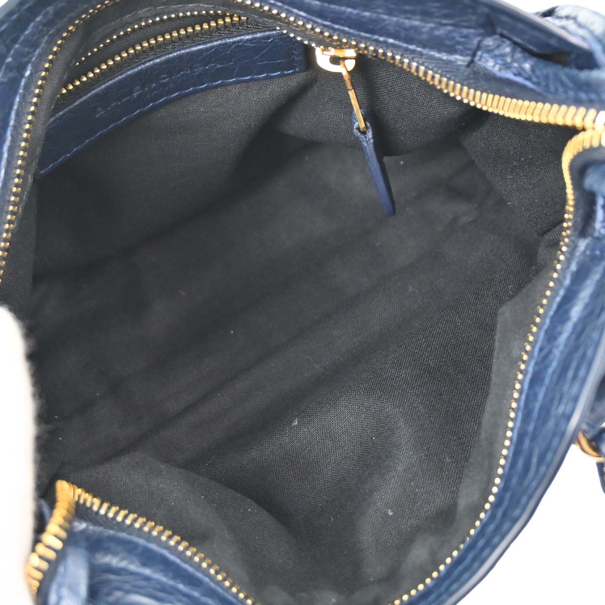Balenciaga Navy Lambskin The City Mini 2way Shoulder Handbag
