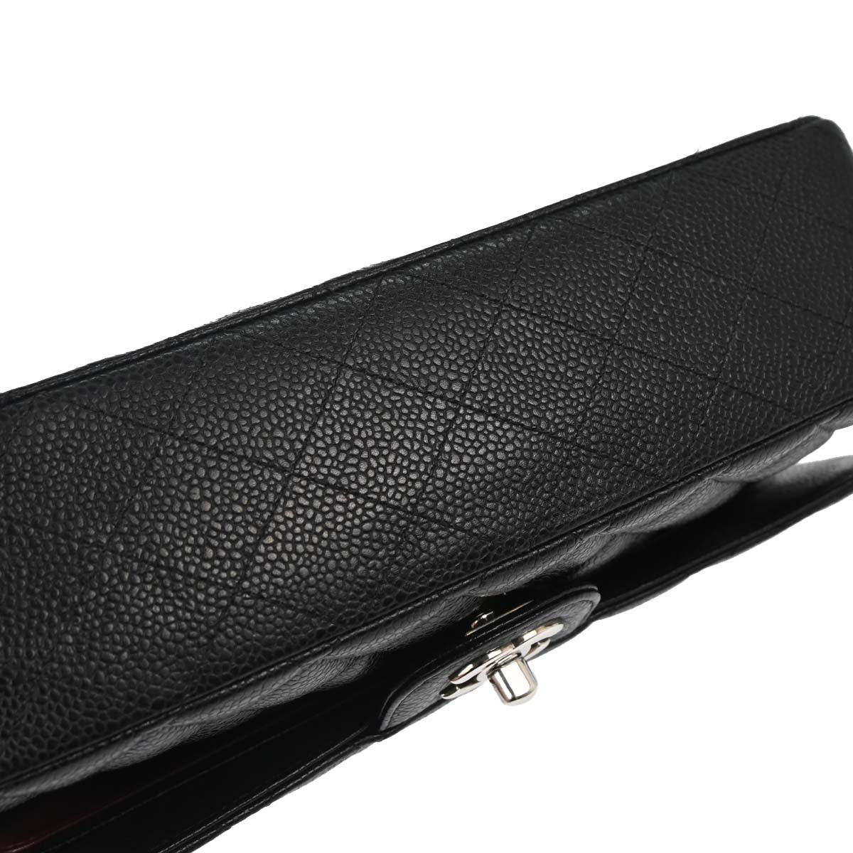 Chanel Black Calfskin Medium Classic Double Flap Shoulder Bag