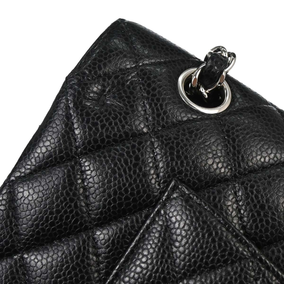 Chanel Black Calfskin Medium Classic Double Flap Shoulder Bag
