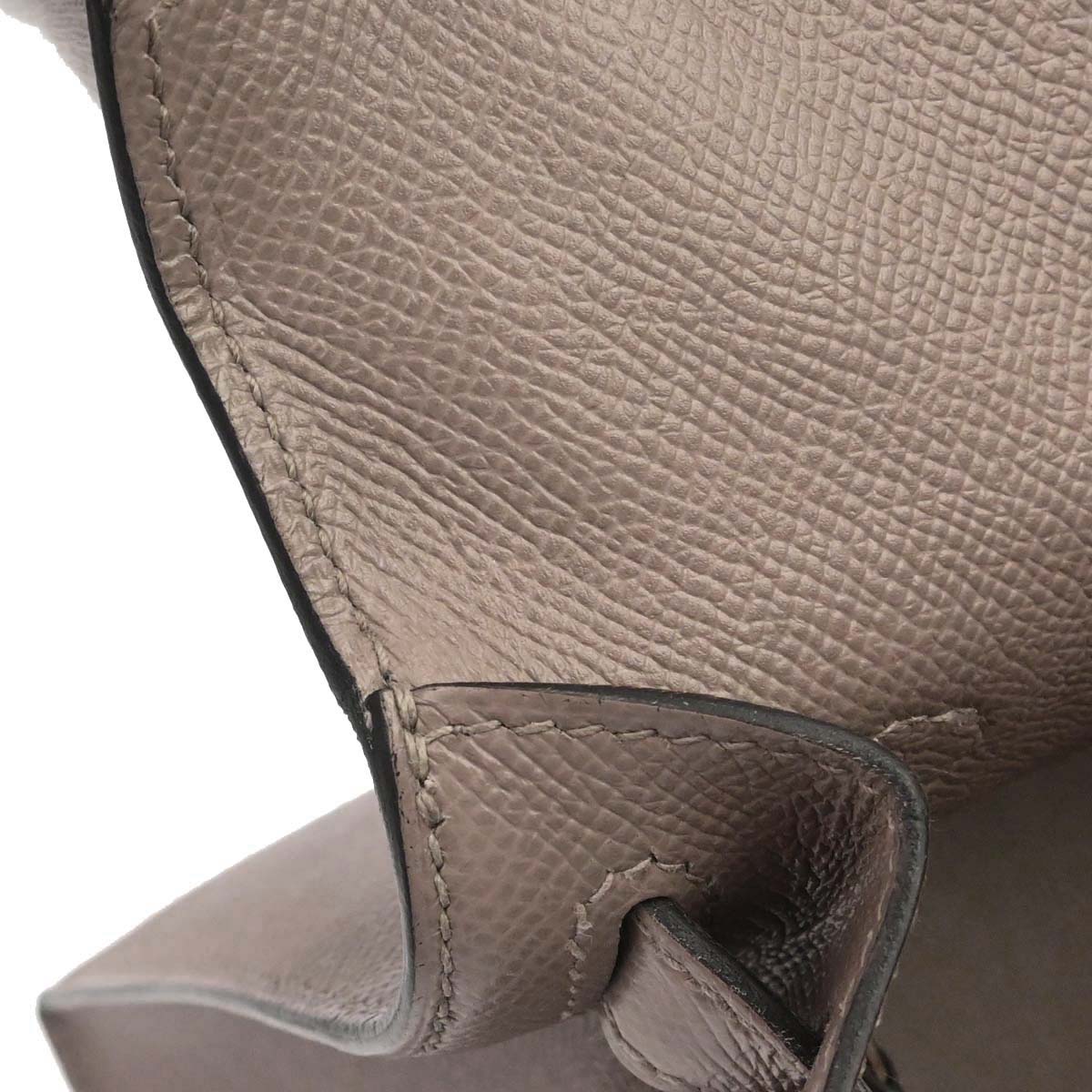 Hermes Gris Asphalt Epsom Kelly 28 Sellier 2way Shoulder Handbag