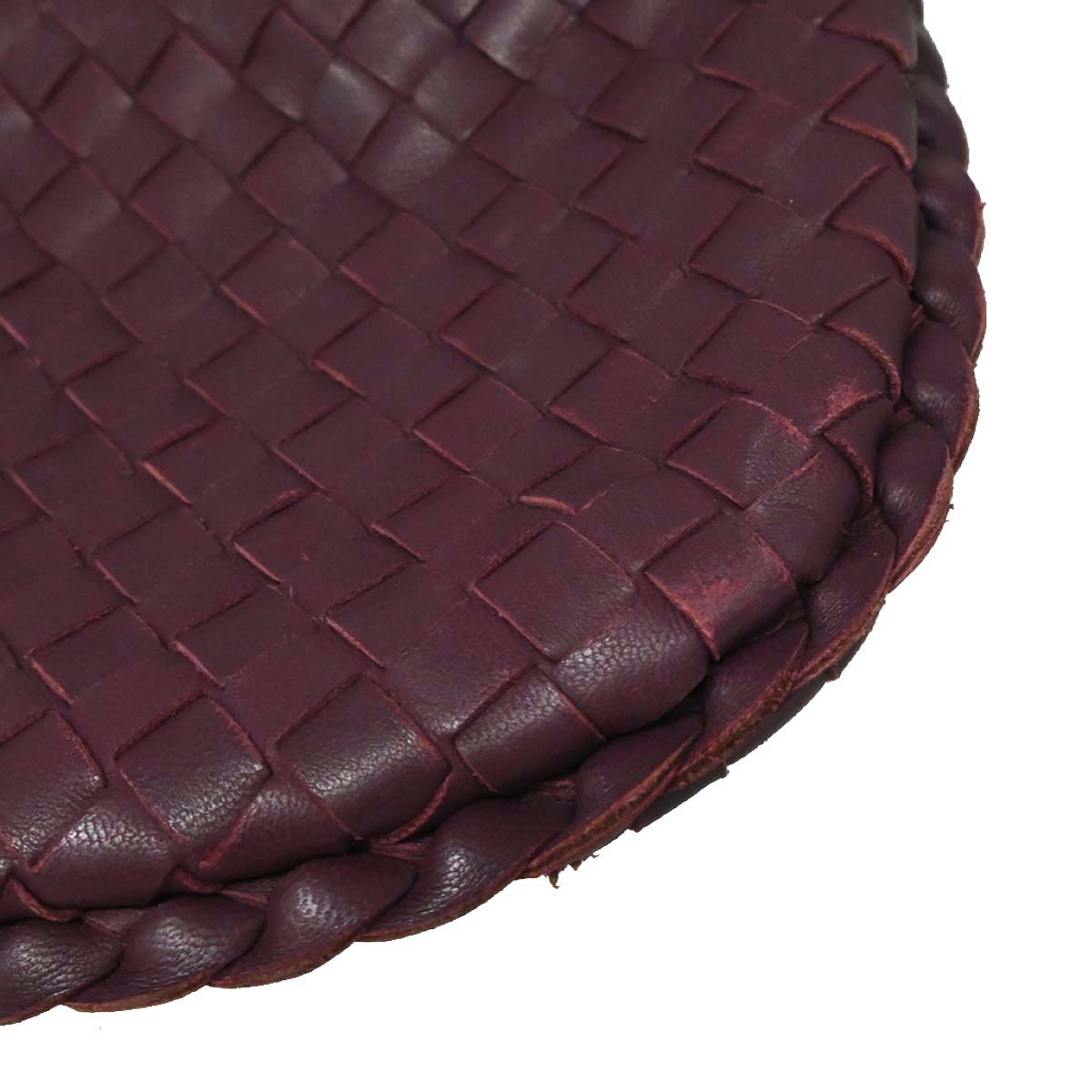 Bottega Veneta Purple Lambskin Intrecciato Hobo Handbag