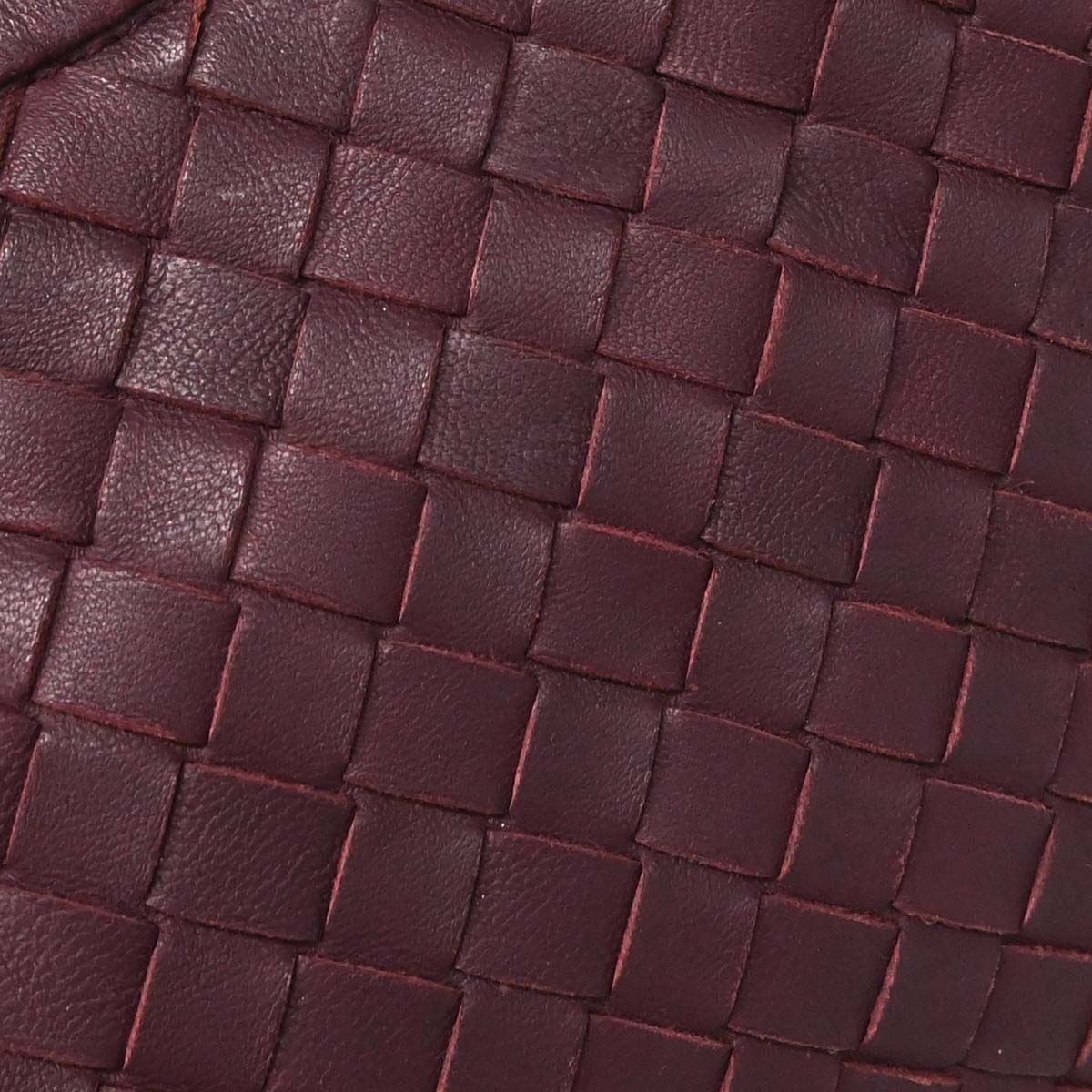 Bottega Veneta Purple Lambskin Intrecciato Hobo Handbag
