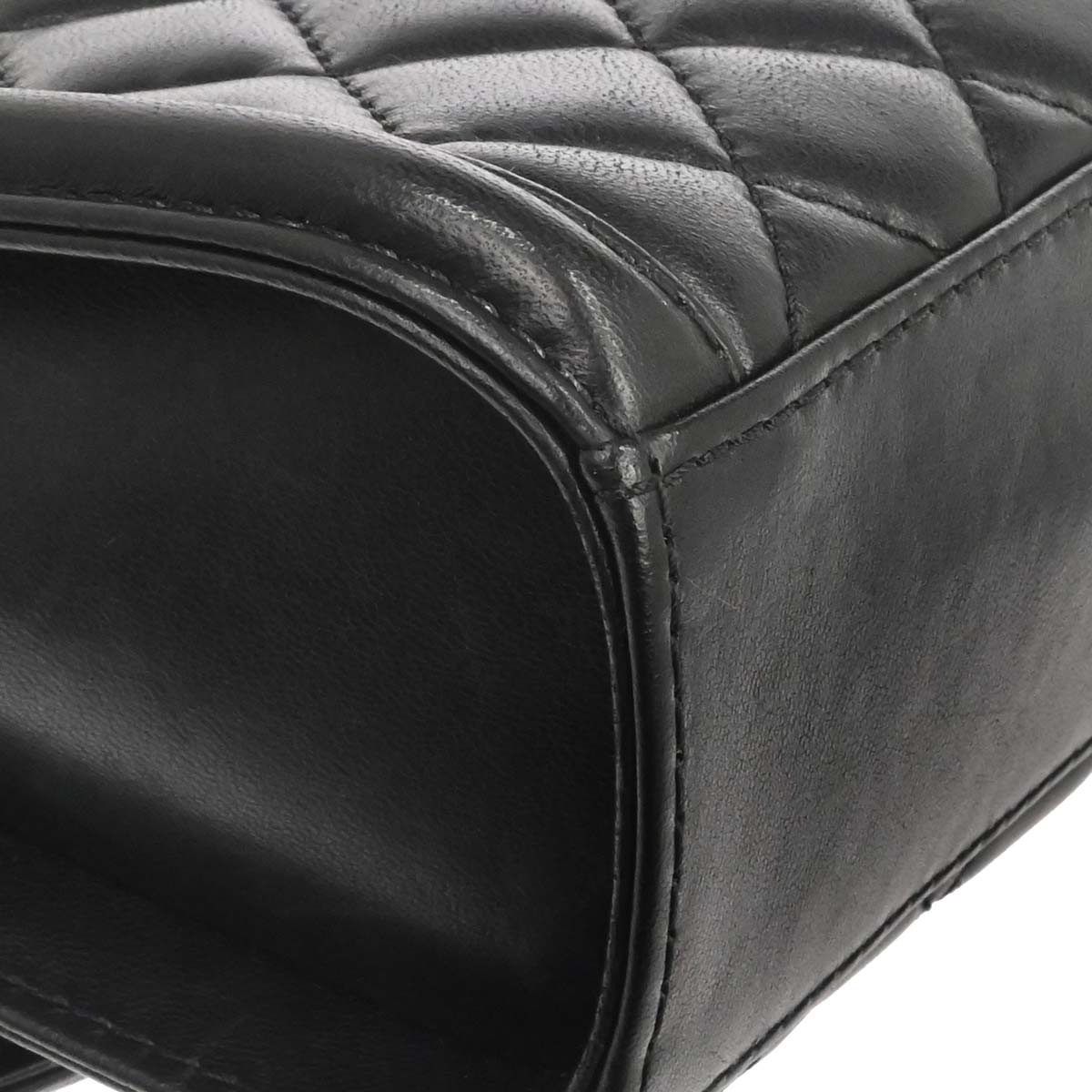 Chanel Black Lambskin Geometric Flap Shoulder Bag