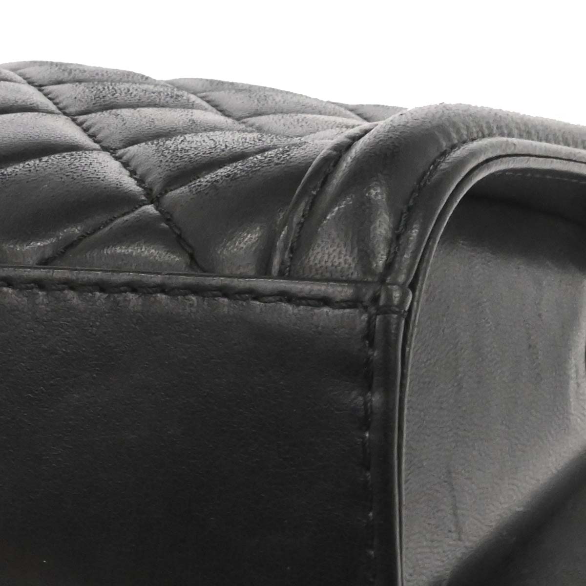 Chanel Black Lambskin Geometric Flap Shoulder Bag