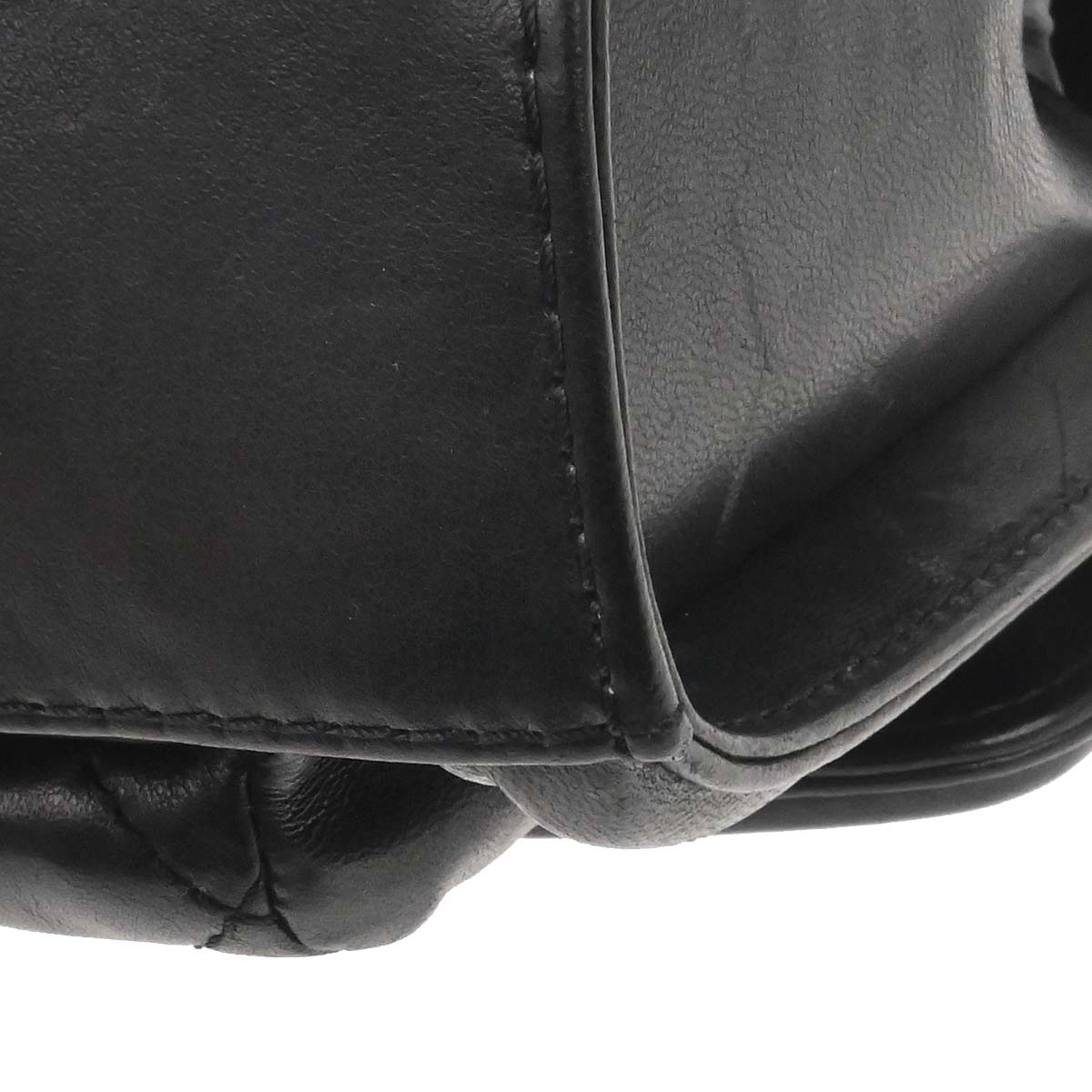 Chanel Black Lambskin Geometric Flap Shoulder Bag