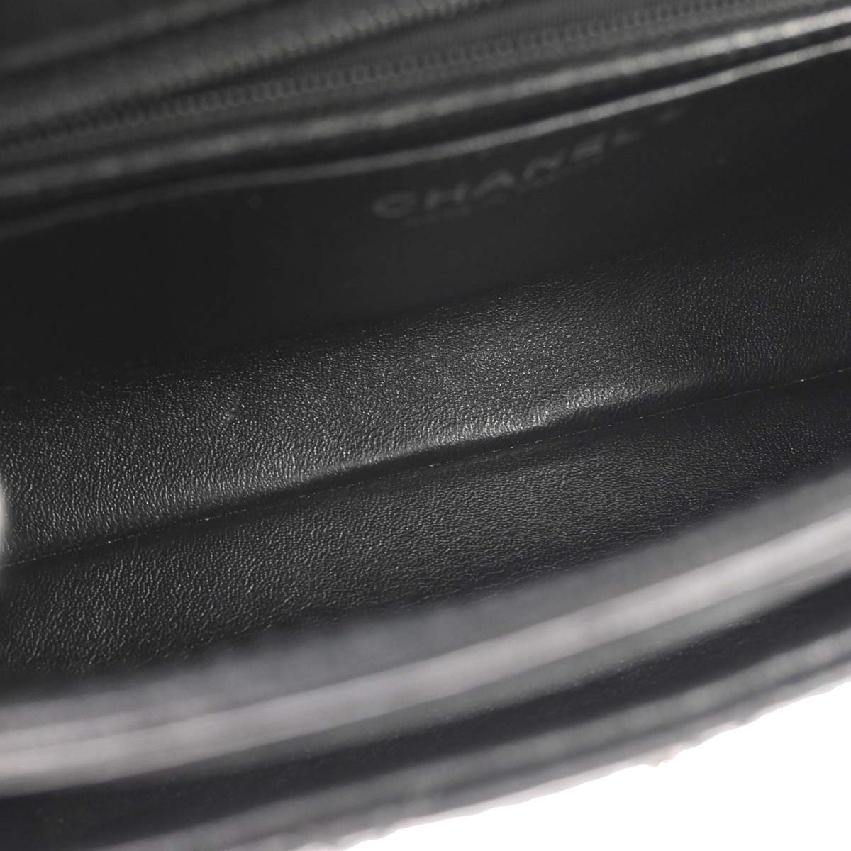 Chanel Black Lambskin Geometric Flap Shoulder Bag