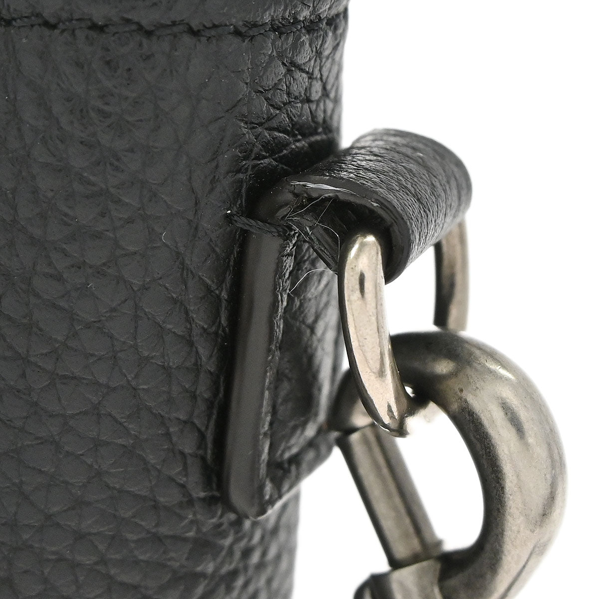 Celine Black Leather Nano Luggage Shoulder Tote Bag