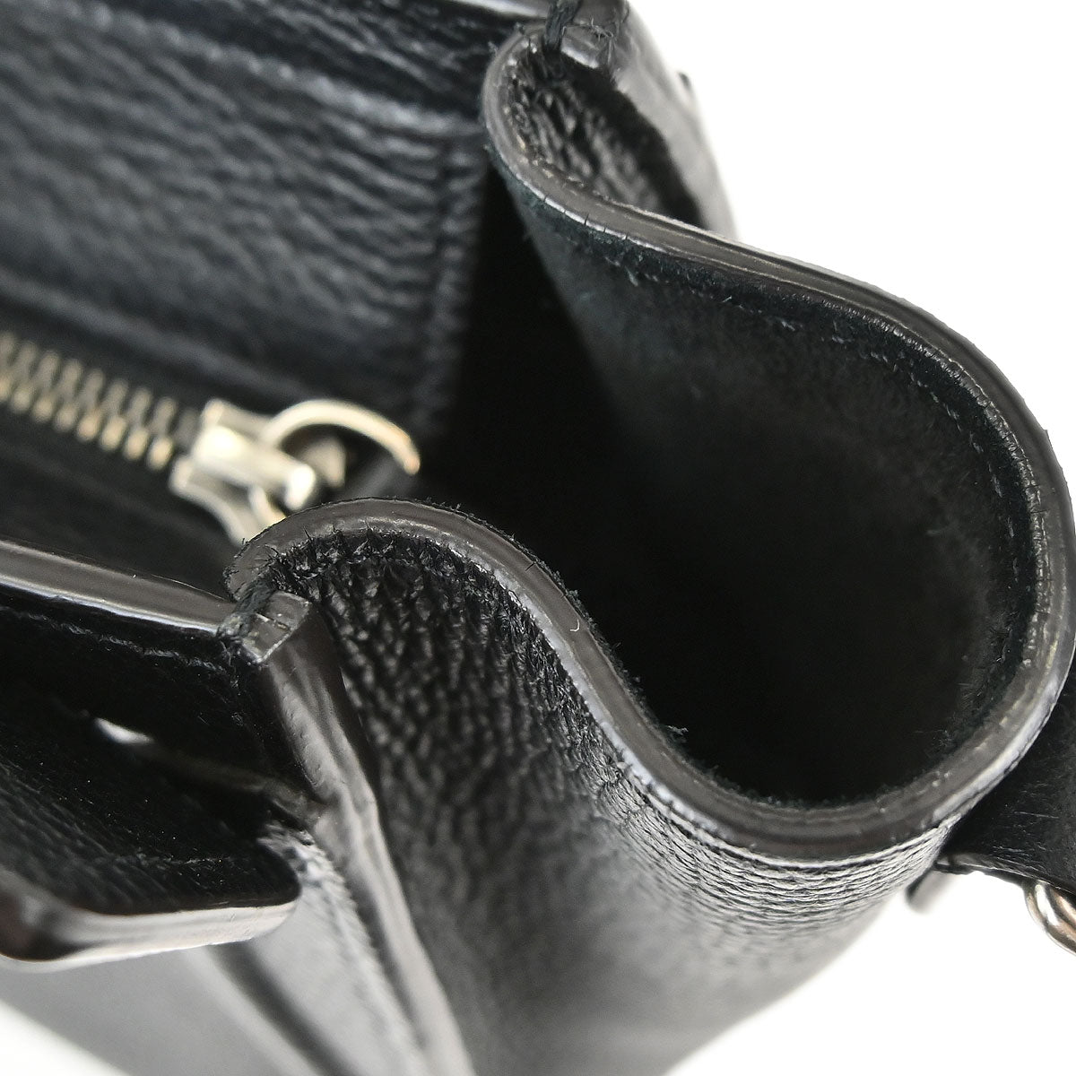 Celine Black Leather Nano Luggage Shoulder Tote Bag