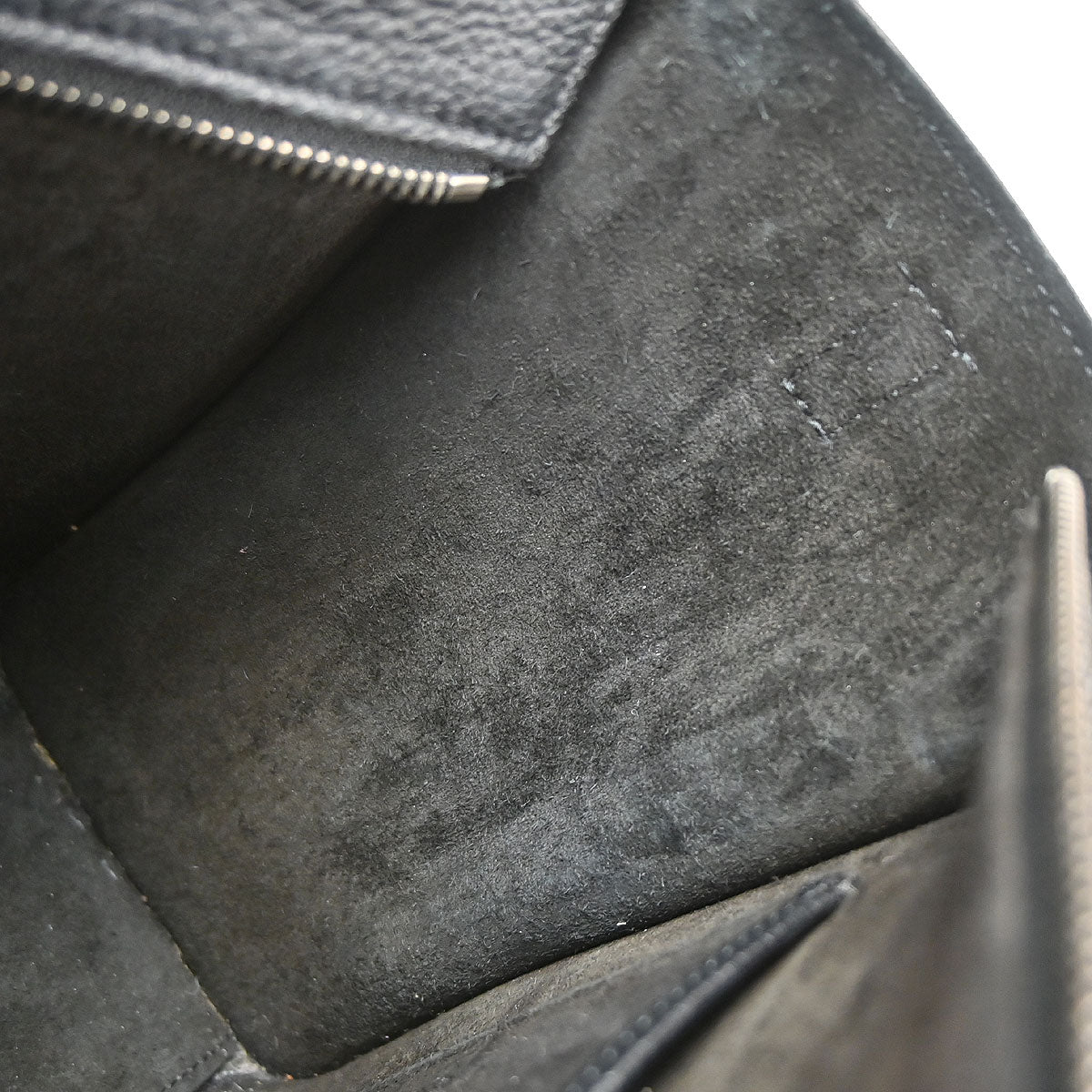 Celine Black Leather Nano Luggage Shoulder Tote Bag