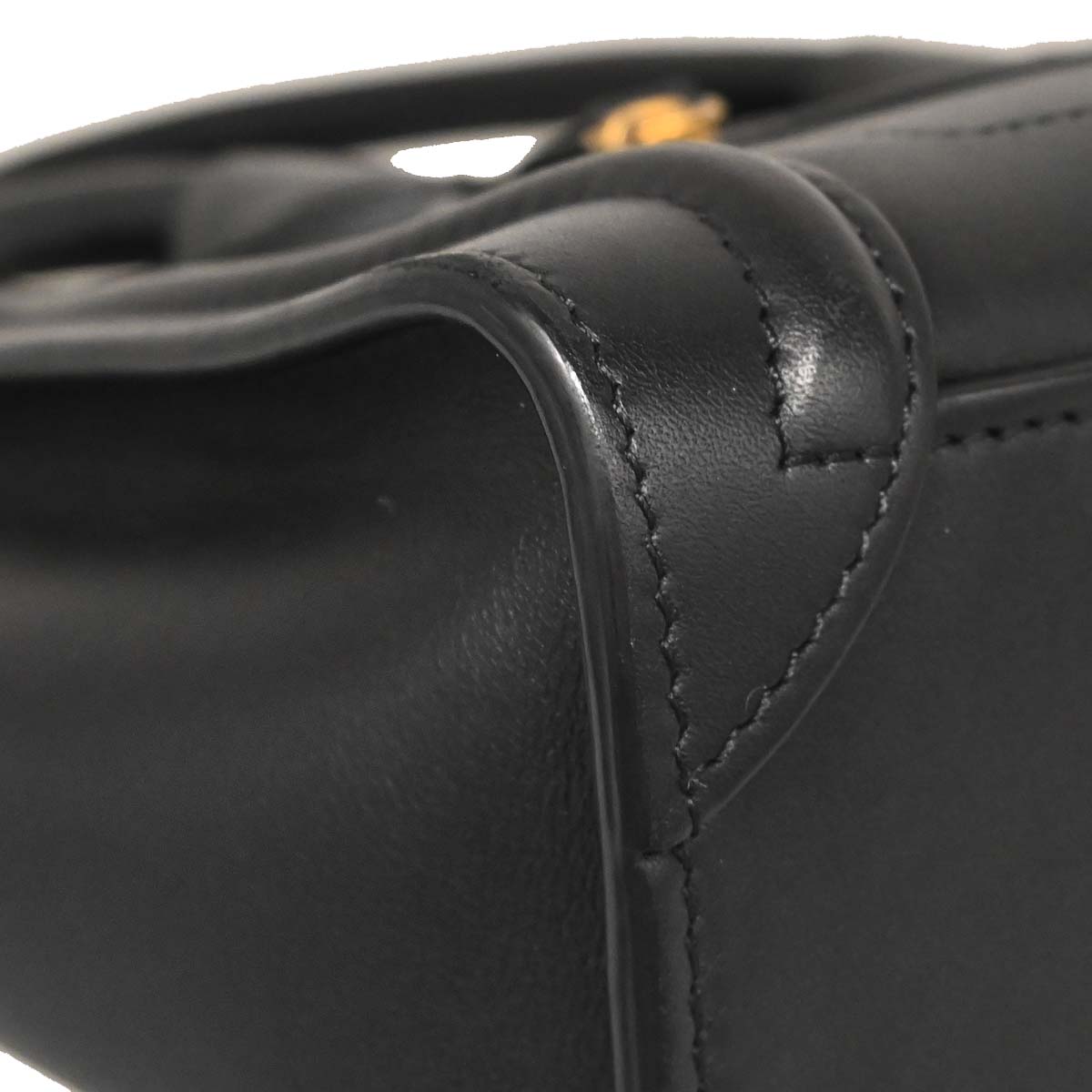 Celine Black Leather Nano Luggage 2way Shoulder Tote Bag