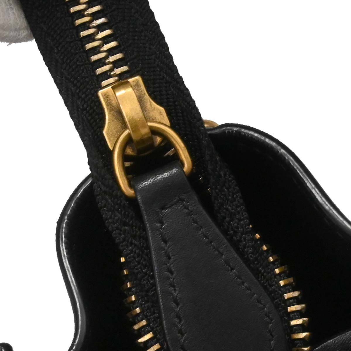 Celine Black Leather Nano Luggage 2way Shoulder Tote Bag