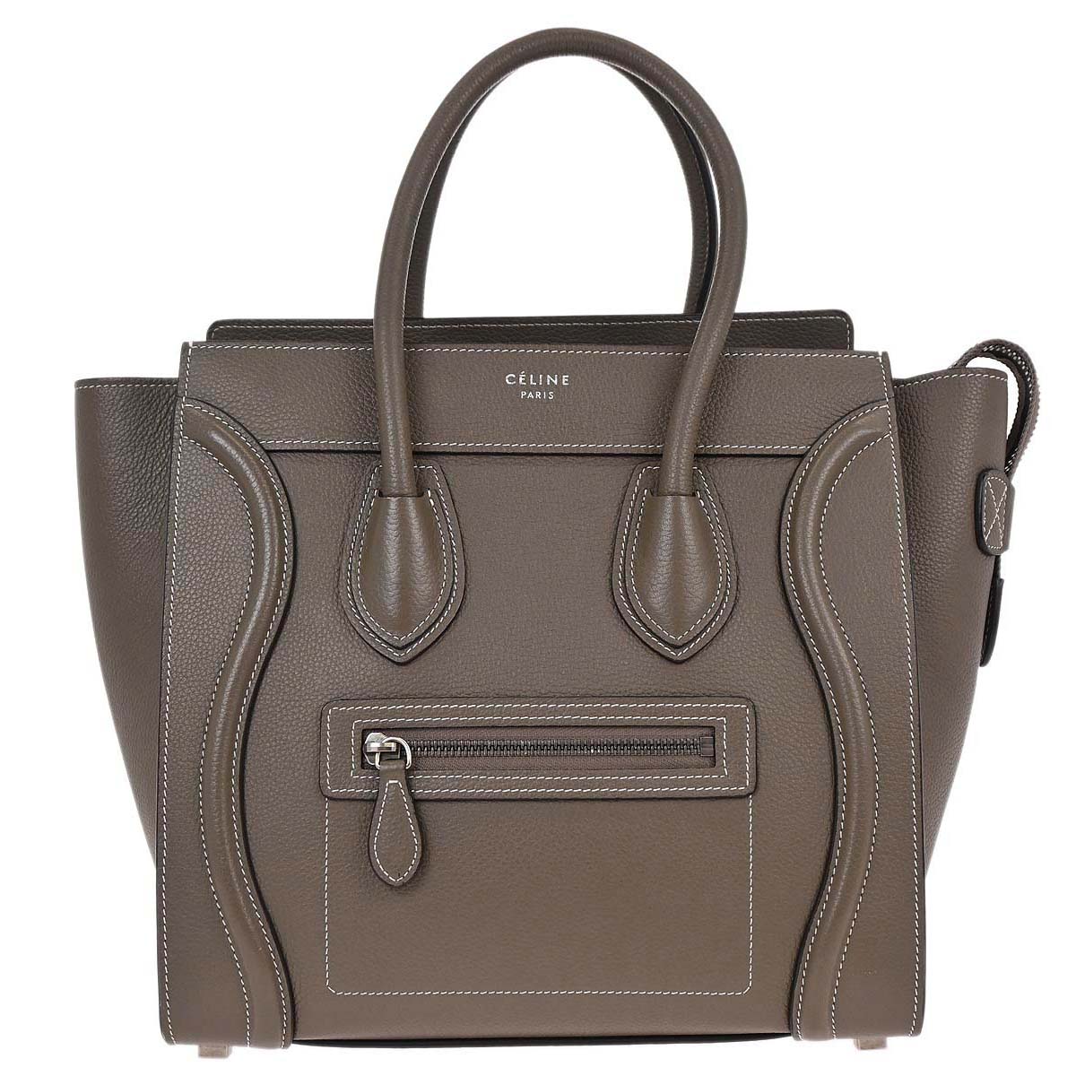 Celine Brown Luggage Micro Tote Handbag