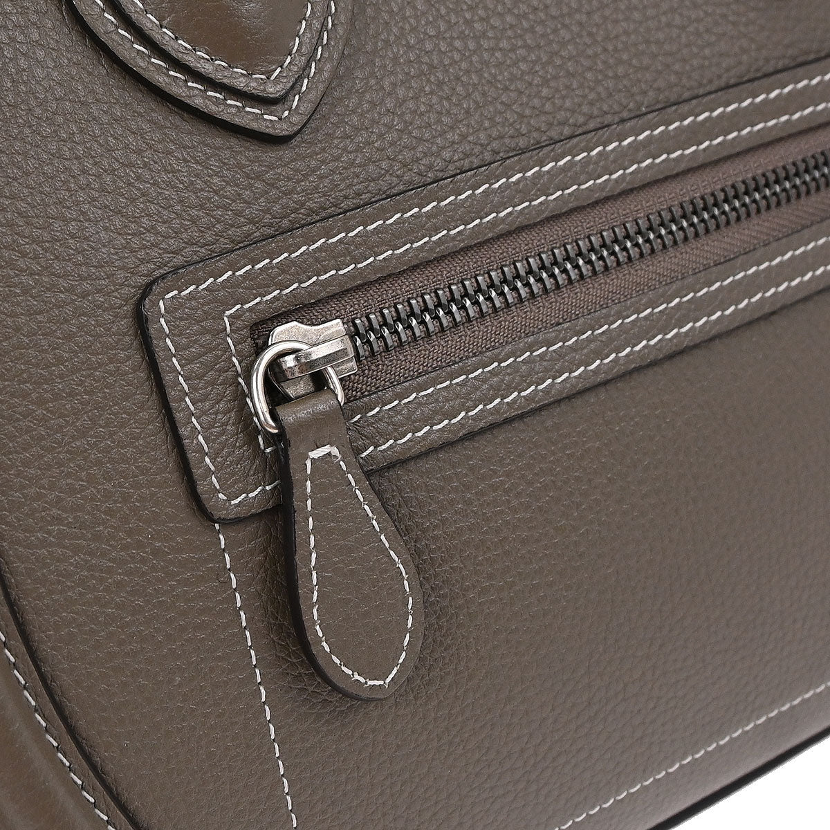 Celine Brown Luggage Micro Tote Handbag