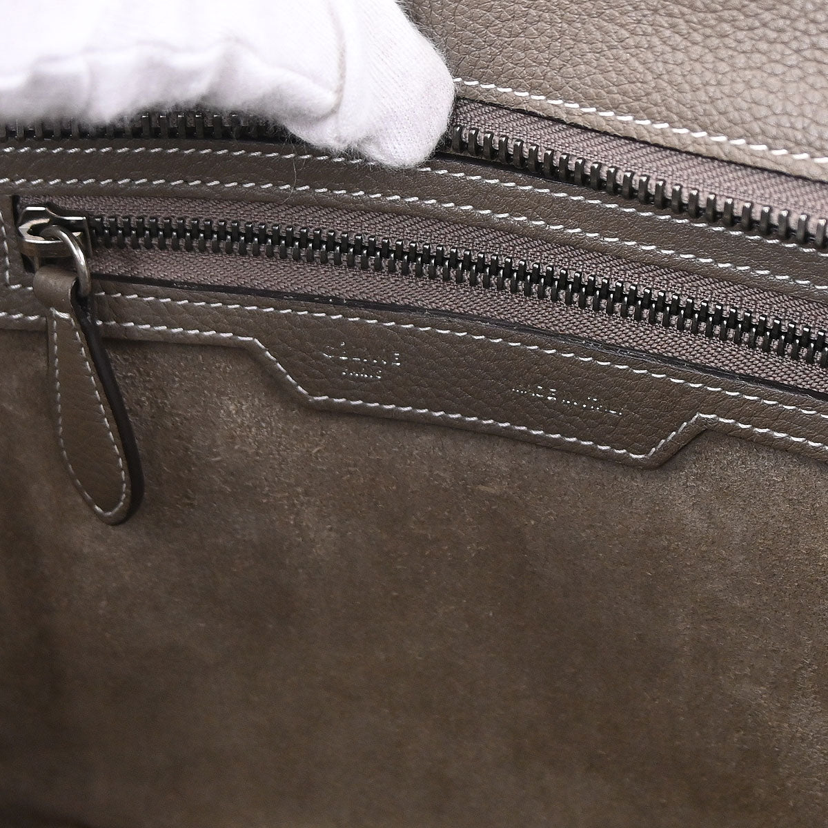 Celine Brown Luggage Micro Tote Handbag