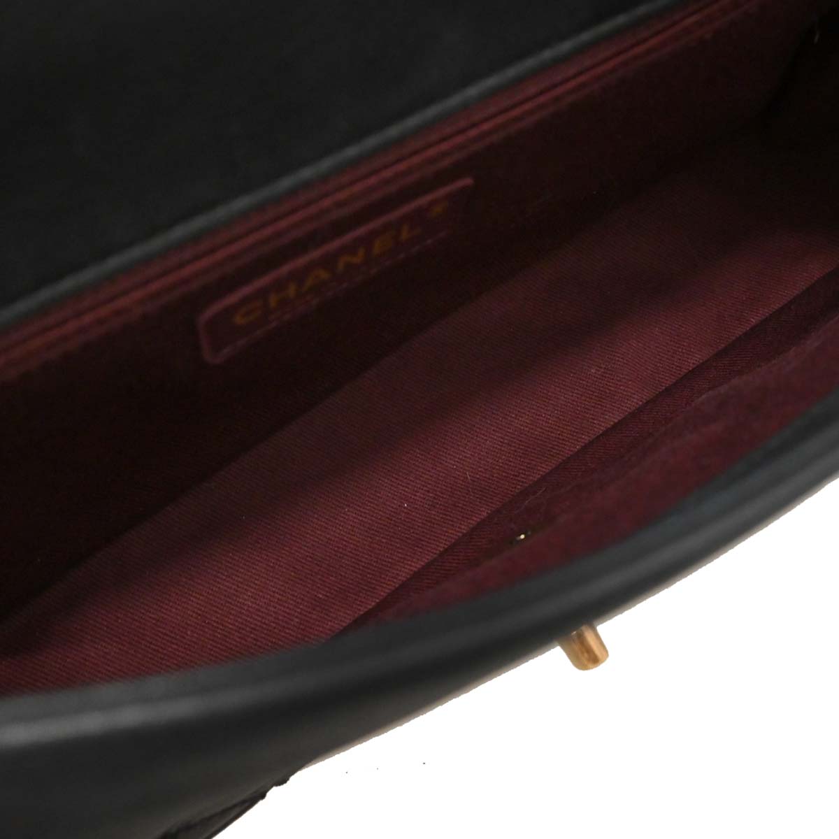 Chanel Black Calfskin Shoulder Bag