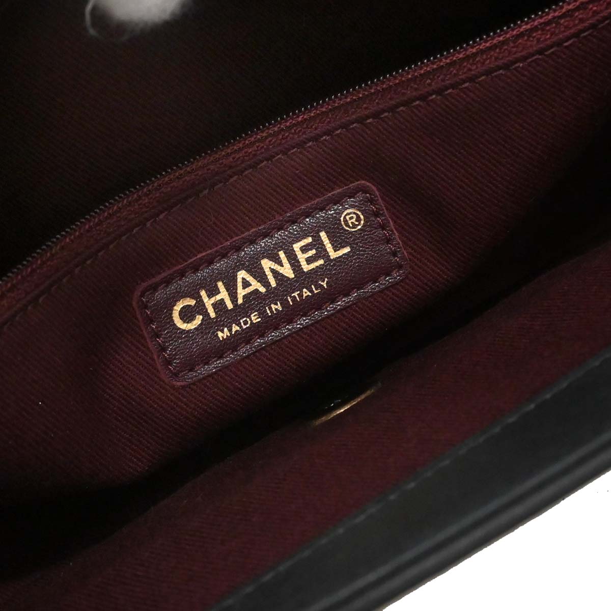 Chanel Black Calfskin Shoulder Bag