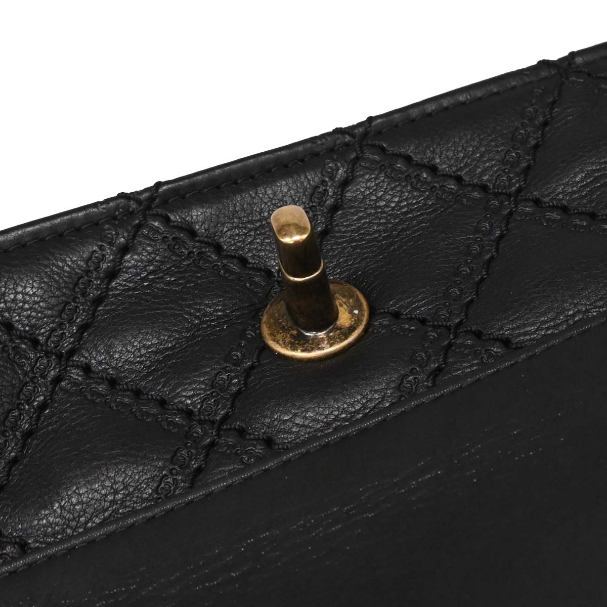 Chanel Black Calfskin Shoulder Bag