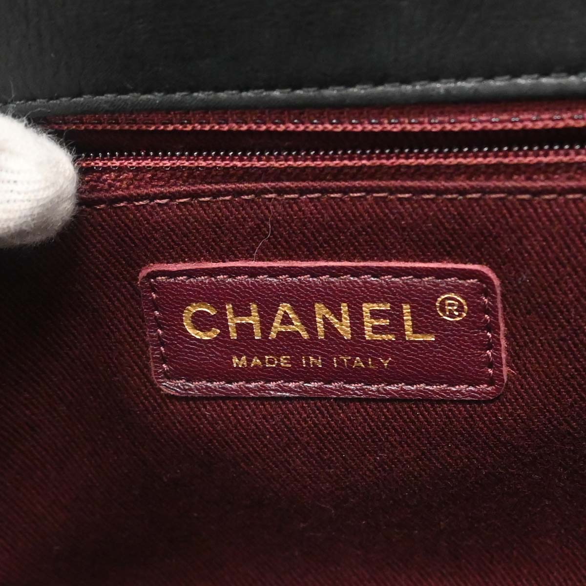 Chanel Black Calfskin Shoulder Bag