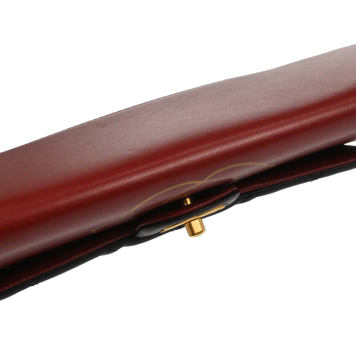 Chanel Black Lambskin Gabrielle Menu Clutch Handbag