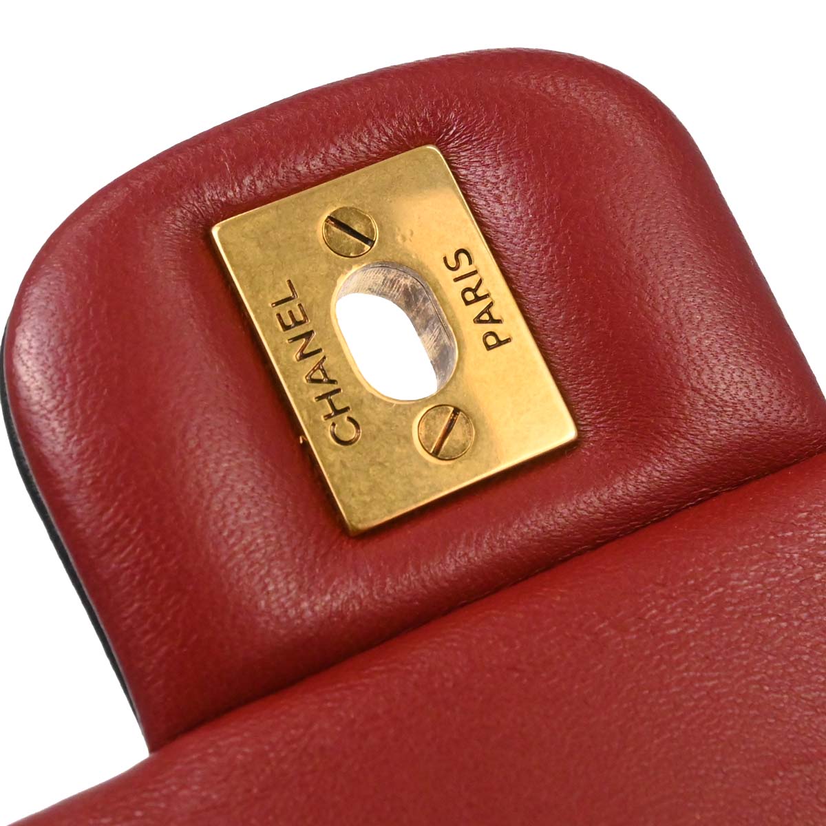 Chanel Black Lambskin Gabrielle Menu Clutch Handbag