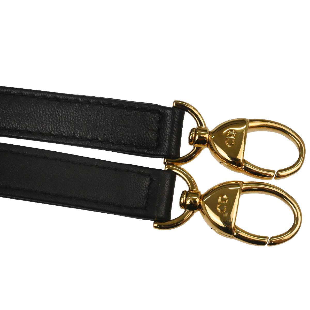 Christian Dior Black Lambskin Large Lady Dior Cannage 2way Shoulder Handbag