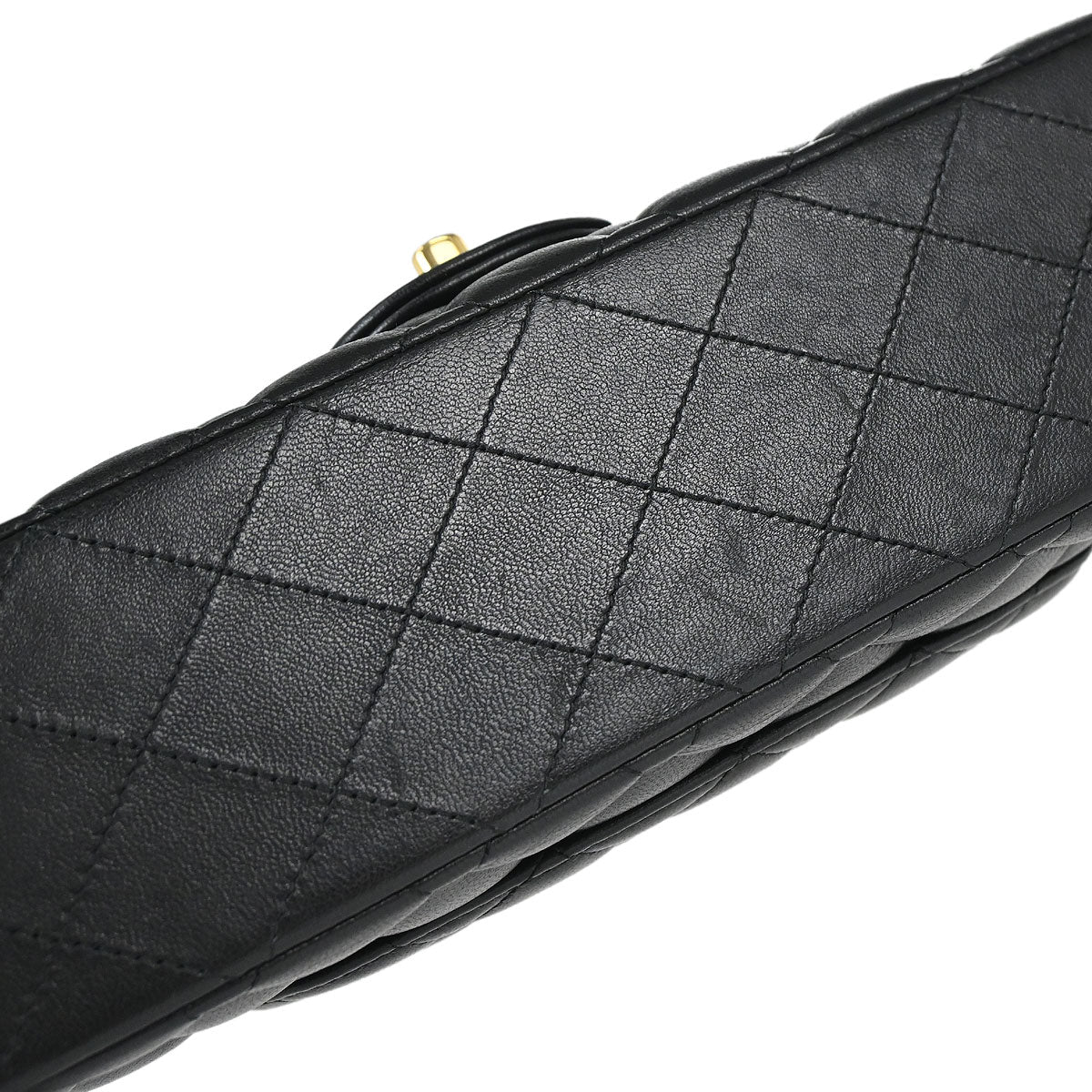Chanel Black Lambskin Medium Classic Double Flap Shoulder Bag