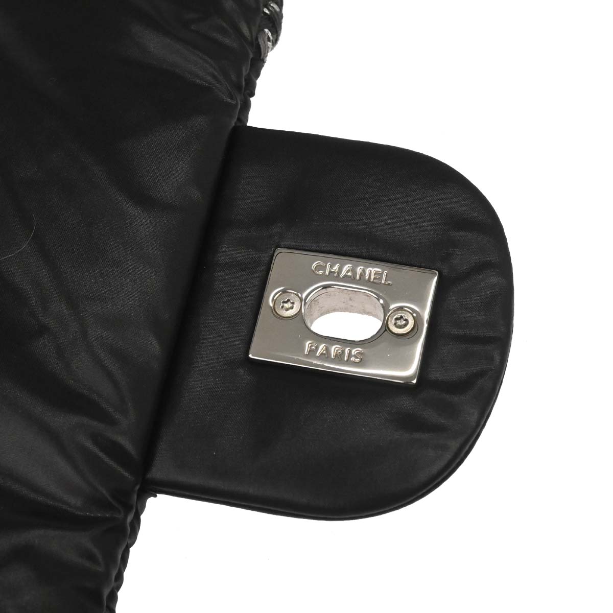Chanel Black Nylon Tweed Paris-Byzance Bubble Flap Shoulder Bag