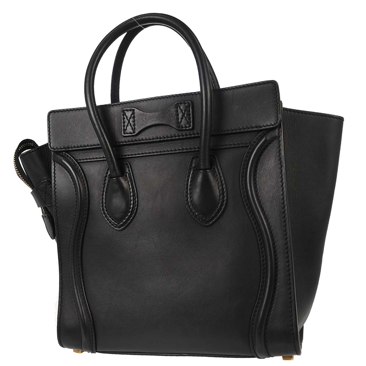 Celine Black Luggage Micro Tote Handbag