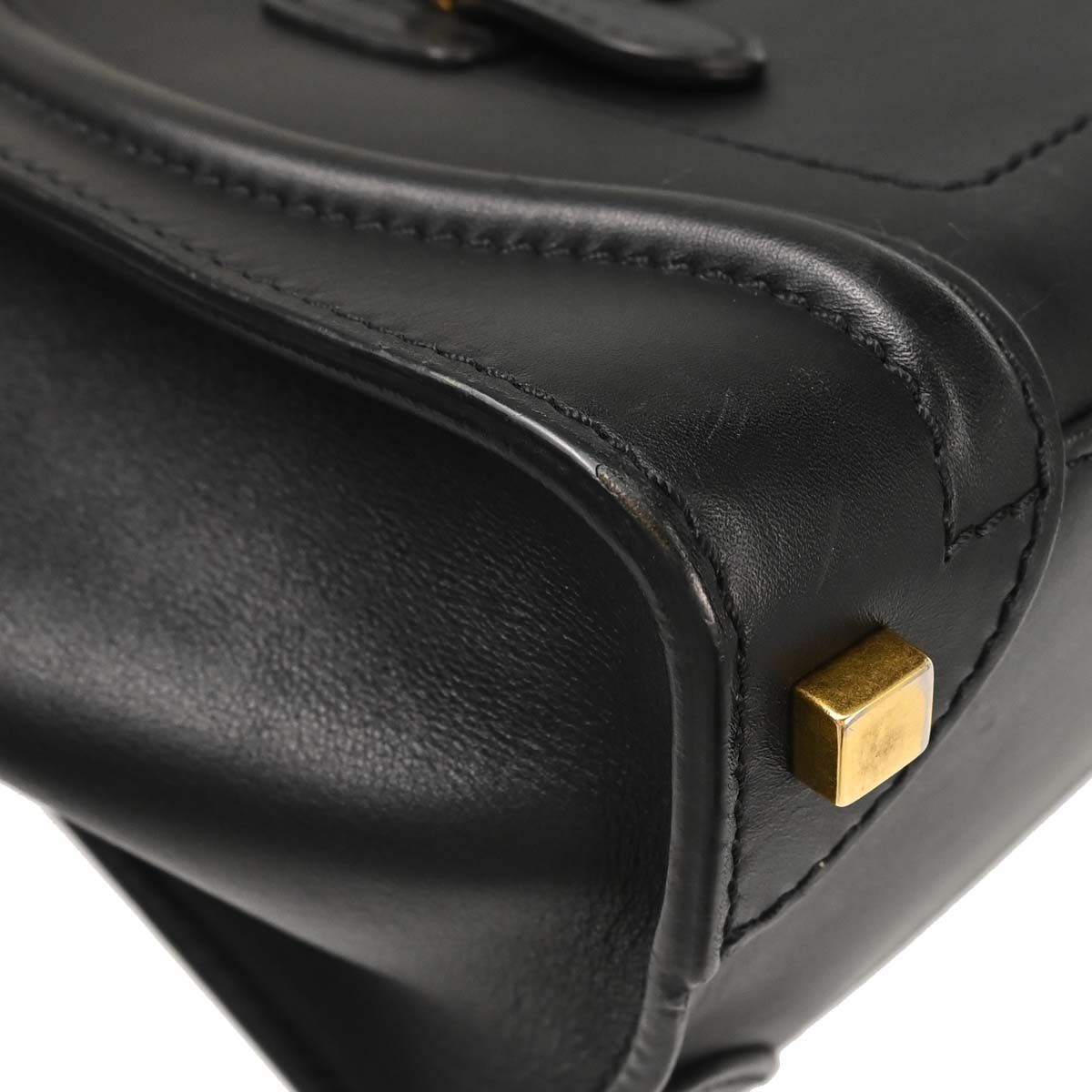 Celine Black Luggage Micro Tote Handbag