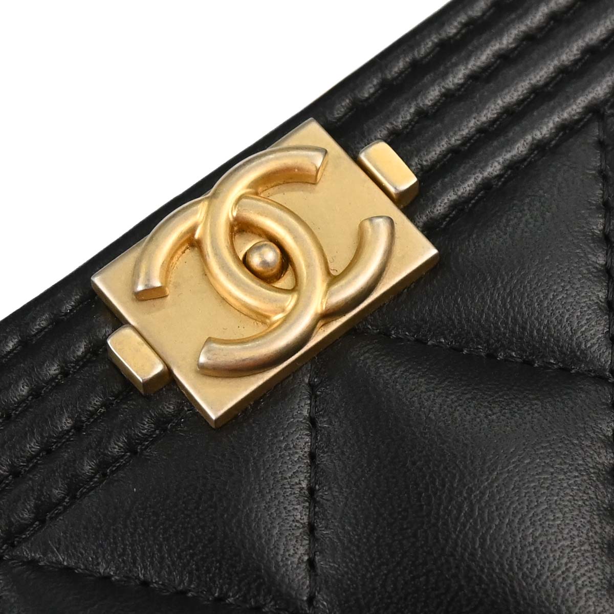 Boy Chanel Black Lambskin Chain WOC Shoulder Bag